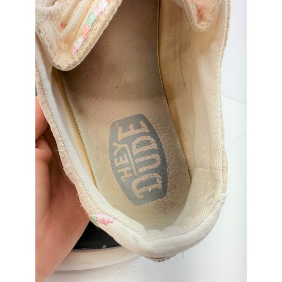Hey Dude Wendy Boho Womens Size 7 Embroidery Dust Rose Lightweight Slip On Shoes - Picture 8 of 11